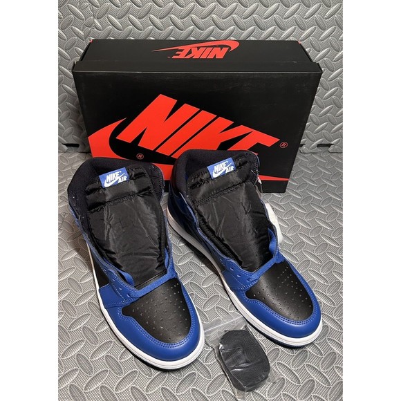 NIKE AIR JORDAN 1 RETRO HIGH OG DK Marina blue/black-white Men shoe US 10.5 NEW main image 5